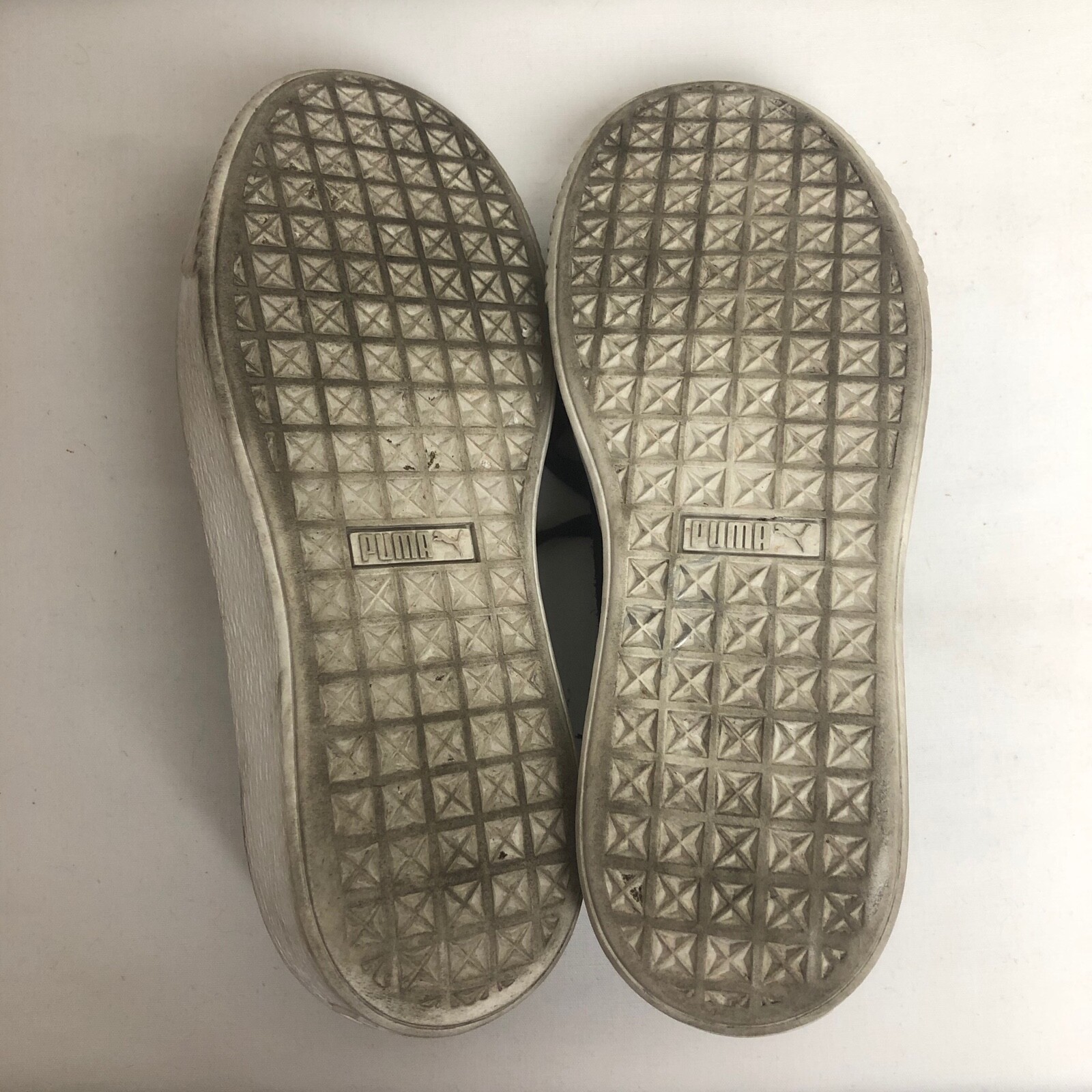 white platform puma shoes