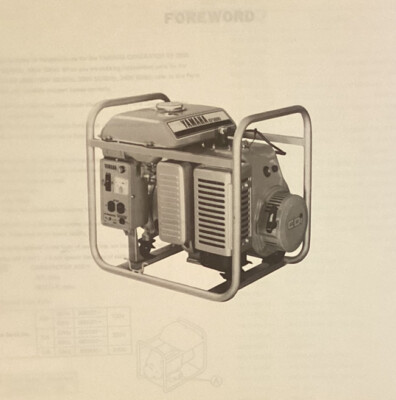 Yamaha genuine-parts book EF2800 GENERATOR 1980 | eBay