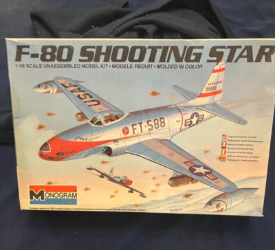vintage but new open box Monogram 148 F-80 Shooting Star