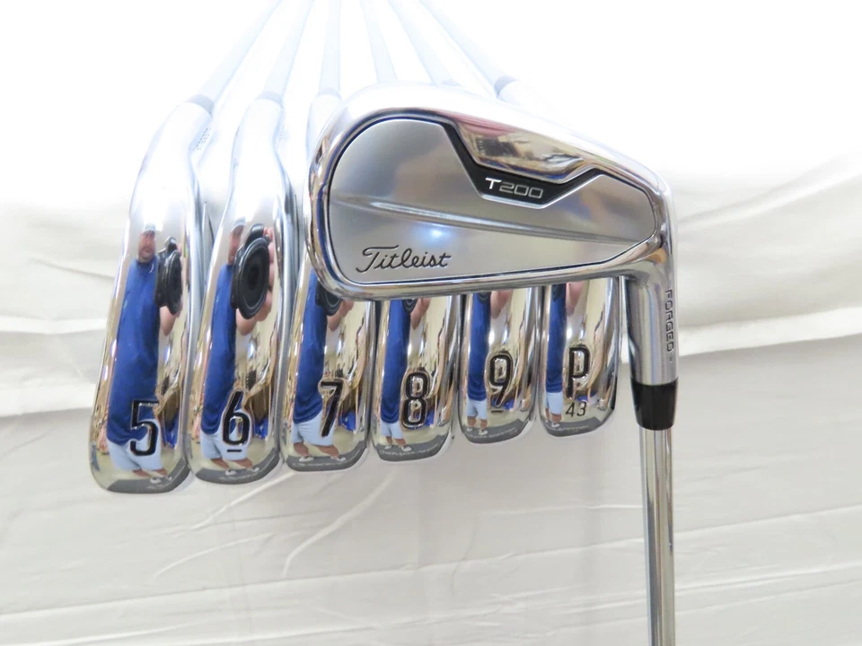 Titleist T200ii Iron Set 4-PW TT AMT Black R300 Regular Flex Steel Shafts T200 - Image 2 of 4