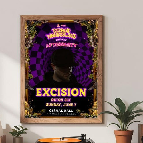 Beyond Wonderland Afterparty Poster Unframed 24x36