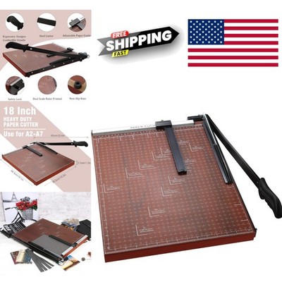 Professional 18 Inch Guillotine Paper Cutter Red Alloy Steel for Accurate Cuts