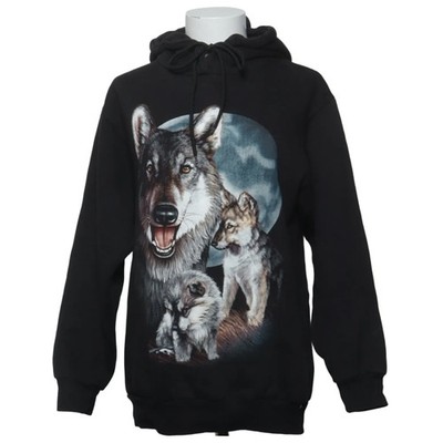 Pakama, Kapuzenpullover, Größe: M, Schwarz/Mehrfarbig, Baumwolle, Print #Djs