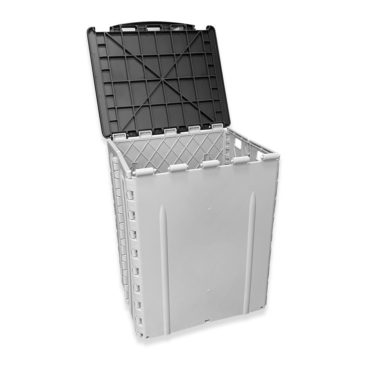 OLPRO Gris 30L Cubo De Basura Plegable - Ligero Y Compacto