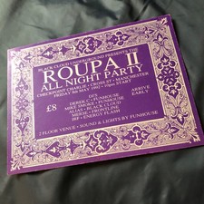 Rare Rave Flyer - ROUPA @ CHECKPOINT CHARLE Manchester - 1992 Rave Flyer