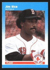 Jim Rice 1987 Fleer Classic Miniatures #89 Boston Red Sox