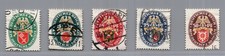 Dt. Reich Michel n° 430 à 434 oblitérés