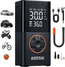 AstroAI L7 Cordless Tire Inflator – 150 PSI Mini Air Compressor with LED Gauge