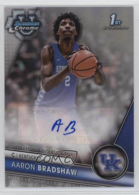 2023 Bowman U Chrome Prospect Refractor 98/250 Aaron Bradshaw #BCPA-AB Auto 0hj7