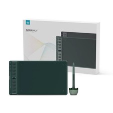 Huion Inspiroy 2M Graphics Drawing Tablet Pine Green with FREE Artist Glove