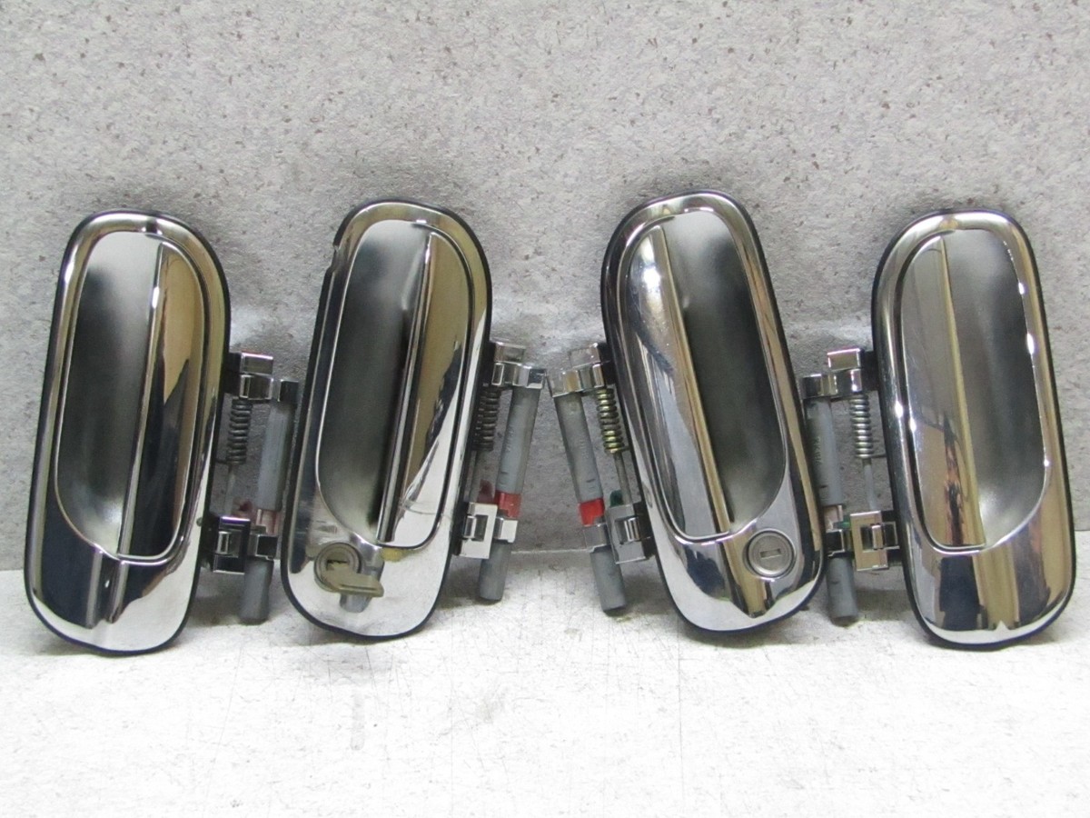 1998 2002 JDM NISSAN SUNNY B15 SILVER CHROME EXTERIOR DOOR HANDLE