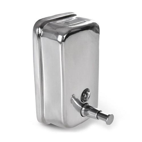 Refillable Wall Mounted Liquid Soap Dispenser Stainless Steel for Shampoo - Picture 3 of 12