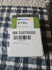 HP 61 XL Black Tri-Color Ink Cartridge. Exp 8-2027