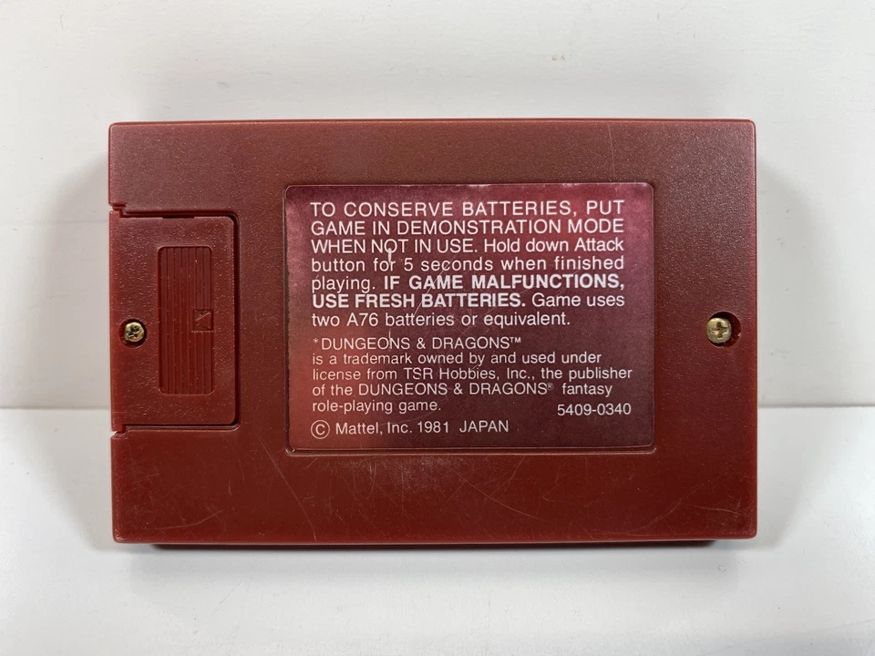 Dungeons & Dragons компьютерная фэнтезийная игра 1981 Mattel Electronics - новые биты! - Изображение 2 из 3