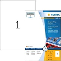 Herma 10784 Wetterfeste Folienetiketten, 80 Blatt, 210 X 297 Mm, 1 Pro A4 Bogen,