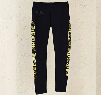 Chrome Hearts unbenutzt Schriftzug Logo Leggings B1224C302 153392544 [U]