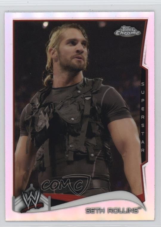 2014 Topps Chrome WWE Refractor Seth Rollins #46 1e1j