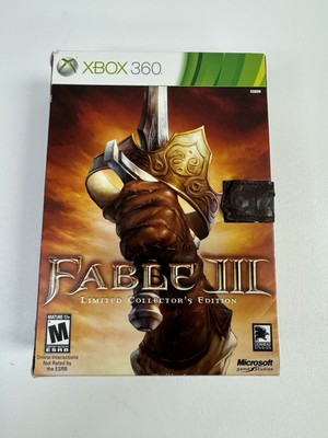 Fable III Limited Collector's Edition (Microsoft Xbox 360, 2010) W/ Book & Cards
