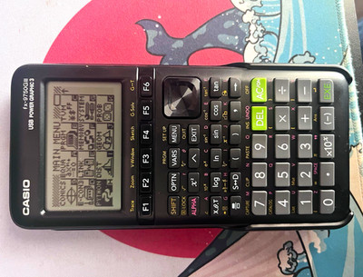 Casio fx-9750GIII Handheld Graphing Calculator, LCD Display, USB, Battery