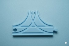 Blue Track T-Junction Switch Connector for Brio Ikea, Bigjigs Wooden Train Track