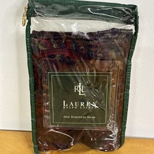 RALPH LAUREN SOCIALITE Paisley Jewel Tones EURO Pillow SHAM VTG NOS NIP