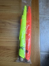 2 Stück Schiedsrichterfahnen für Fußballfeldspiel Wettkampf Signalfahnen