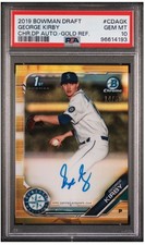 2019 Bowman Chrome George Kirby Gold Refractor Auto /50