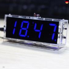DIY Digitaluhr Bausatz 4 Stellige LED Uhr Elektronische Uhr Set, Digitale Uhren