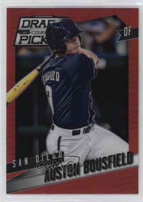 2014 Panini Prizm Perennial Draft Picks Red 82/100 Auston Bousfield #53 0q3