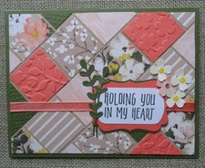 Stampin Up Card Kit HOLDING YOU IN MY HEART Friendship BRUSHED BEAUTY birthday