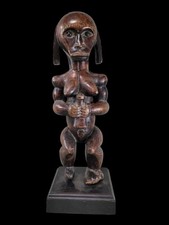 Vintage African Fang Reliquary Guardian Figure Eyema Byeri Gabon Wood Statue 18