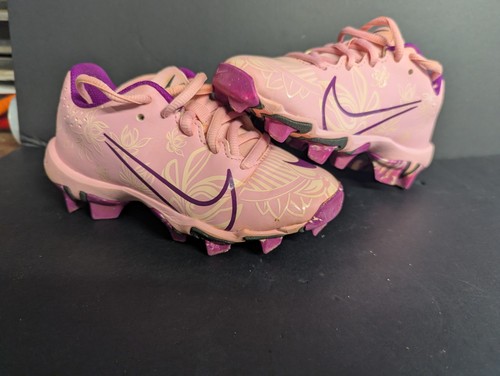 Girls Nike Fastflex Size 11C Pink Youth Softball Cleats CZ5919-600 2021
