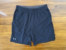 Under Armour 8" HeatGear Fitted Training Shorts Men's Large Black