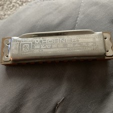 M. HOHNER / Blues Harp Harmonica / Key C 10-Hole Wood Comb / Germany