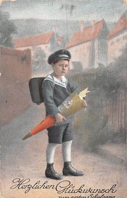 722388) Nice Postcard to Start School Expired 1926