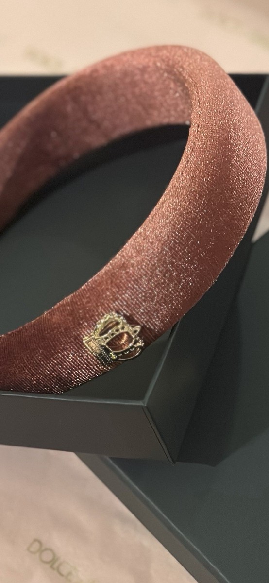 Dolce & Gabbana Beauty Rose Velvet Headband | eBay display picture 1