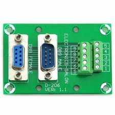 -Salon D-SUB DB9 Male/Female Header Breakout Board, DSUB Terminal Block Connect