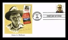 US COVER JAMES A MICHENER BESTSELLING AUTHOR FIRST DAY ISSUE FLEETWOOD