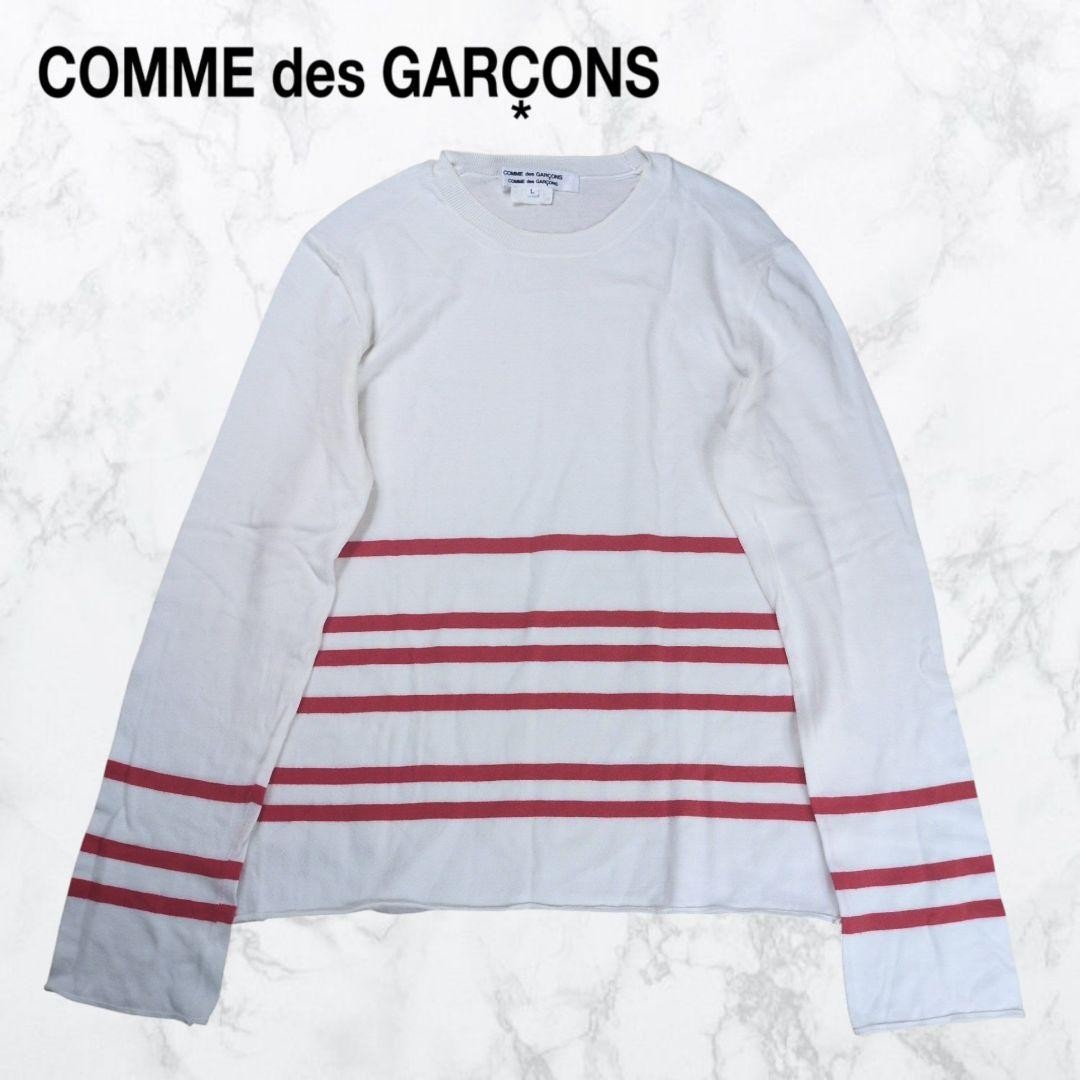 COMME des GARCONS COMCOM Border Pattern Cotton Sw… - image 1