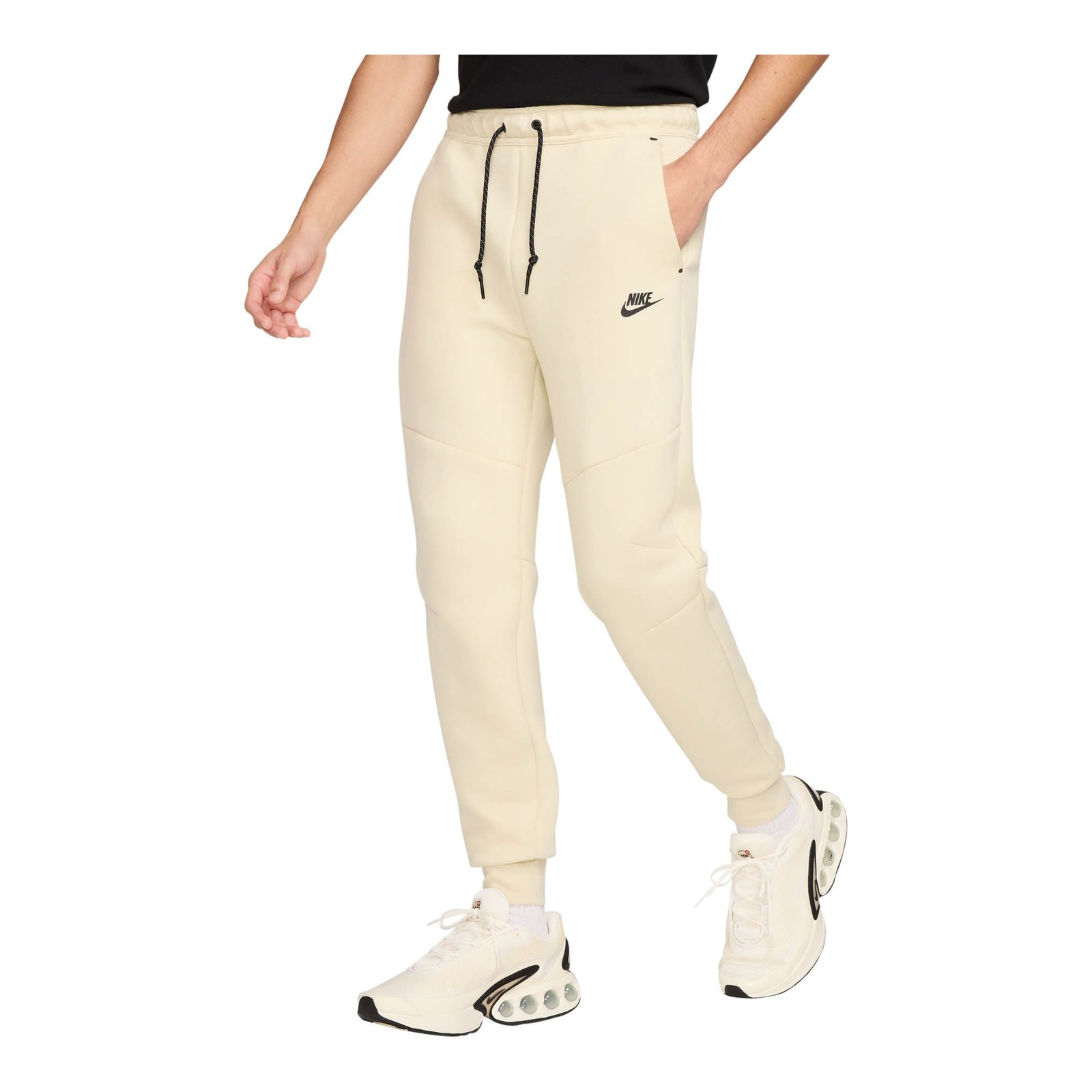 MENS NIKE TECH FLEECE JOGGERS_LT KHAKIBLACK HV0959-234-SIZE 2XL 17990₽