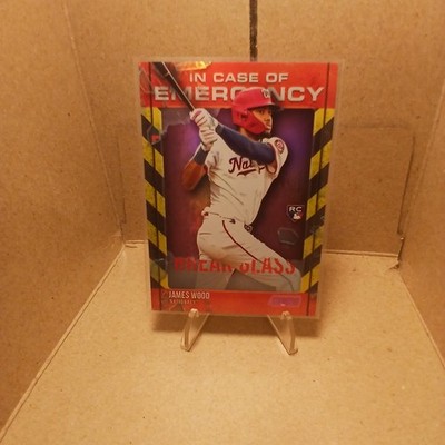2025 Topps Stadium Club JAMES WOOD (RC) PINK SP In Case of Emergency #ICE-11