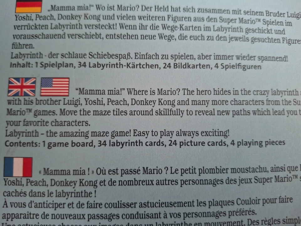 Super Mario Labyrinth • Maze Board Game • 2019 • Fully Complete - Image 3 of 4