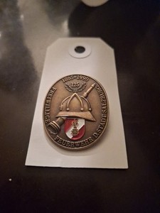 Austria Memorial Badge Fire Department Salzburg 1865-1990 Order Pin Badge Medal.