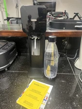 Original SodaStream Machine SRA-001 Black w/ Bottle **TESTED** Used A Few Times