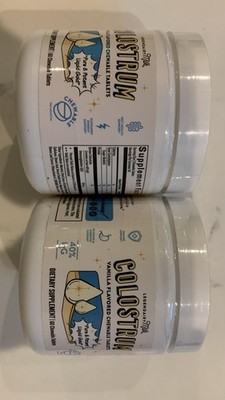 2x Legendairy Milk Colostrum Vanilla Flavored  Tablets 60 count Each EXP 07/2026