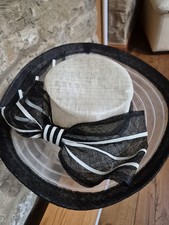 Cream and Black Wedding Hat by Sophie Gray New Never Worn. One Size