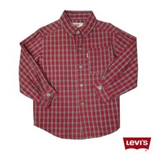 Used Levi's Checkered Shirt Western Shirt Kids Size 110cm Vintage Cotton JAPAN