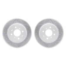 For Honda Fit 15-20 R1 Concepts Drilled & Slotted Front Brake Rotor Set