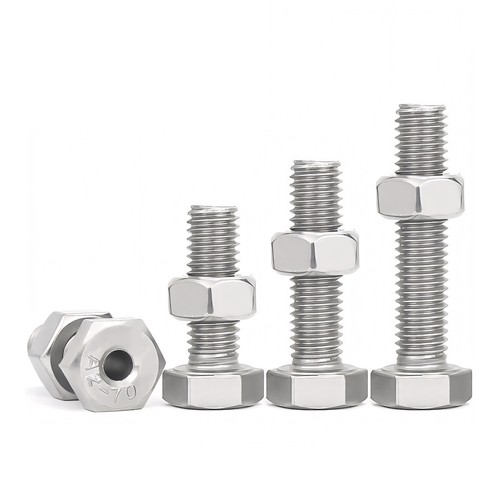 Hex Head Bolts Cap Hollow Screws + Full Nuts A2 Stainless Steel M12 M14 M16 M20 - Picture 5 of 48