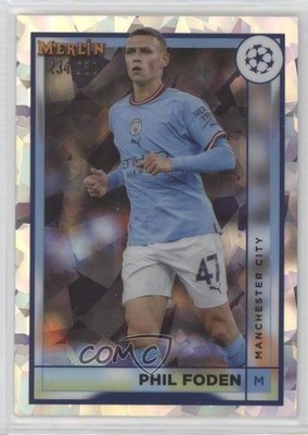 2022 Topps Merlin UEFA Club Competitions Atomic Refractor 234/250 Phil Foden n0c